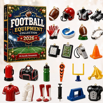 Football Red Team Advent Calendar 2026 - 24-Day Countdown, Acrylic Charms Every Day Bring New Suprises
