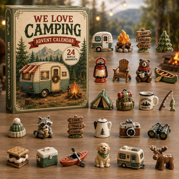 Forest Camp Advent Calendar 2026 - 24-Day Countdown, Acrylic Charms Every Day Bring New Suprises