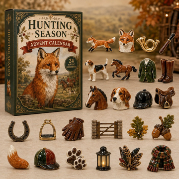 Fox Hunting Season Advent Calendar 2026 - 24-Day Countdown, Acrylic Charms Every Day Bring New Suprises