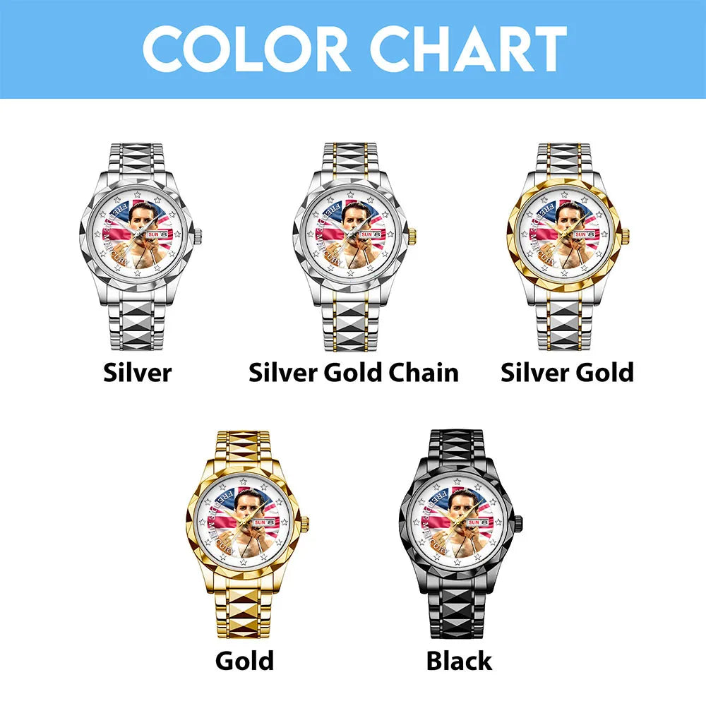 Freddie Mercury Alloy Luxury Quartz Watch – MAITM 12078