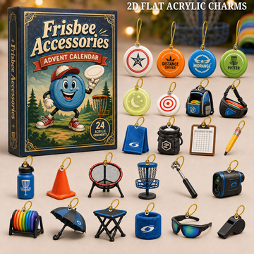 Frisbee Accessories Advent Calendar 2026 24 Day Festive Countdown Acrylic Charms Blind Box Gift For Frisbee Lovers