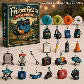 Frisbee Gears Advent Calendar 2026 24 Day Festive Countdown Acrylic Charms Blind Box Gift For Frisbee Lovers