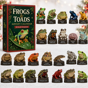 Frogs &amp; Toads Advent Calendar 2026 - 24-Day Countdown, Acrylic Charms Every Day Bring New Suprises