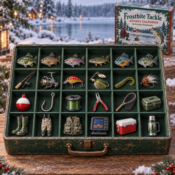 Frostbite Tackle Advent Calendar 2026 - 24-Day Countdown, Acrylic Charms Every Day Bring New Suprises