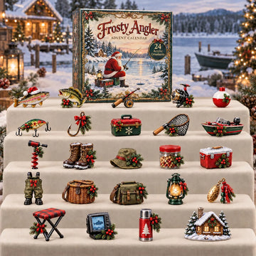 Frosty Angler Advent Calendar 2026 - 24-Day Countdown, Acrylic Charms