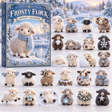 Frosty Flock Advent Calendar 2026 - 24-Day Countdown, Acrylic Charms