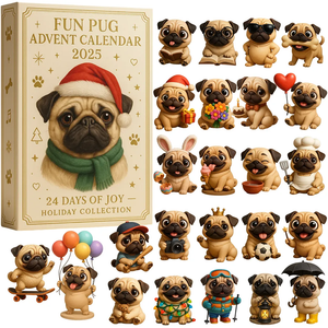 Fun Pug Advent Calendar Christmas 2026