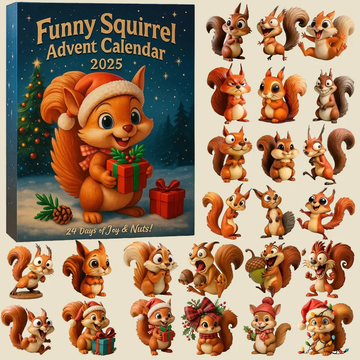 Funny Squirrel Advent Calendar Christmas 2026