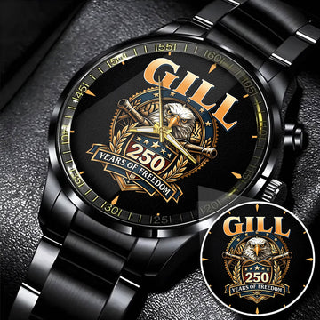 GILL 250th-1 Personalized Watch, 250 Years Of Freedom 1776-2026