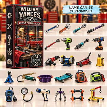Garage Legends Advent Calendar 2026 - 24-Day Countdown, Acrylic Charms