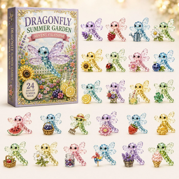 Garden Dragonfly Advent Calendar 2026 - 24-Day Countdown, Acrylic Charms Every Day Bring New Suprises