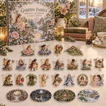 Garden Fairies Advent Calendar 2026 - 24-Day Countdown, Acrylic Charms