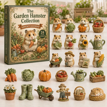 Garden Hamster Advent Calendar 2026 - 24-Day Countdown, Acrylic Charms Every Day Bring New Suprises