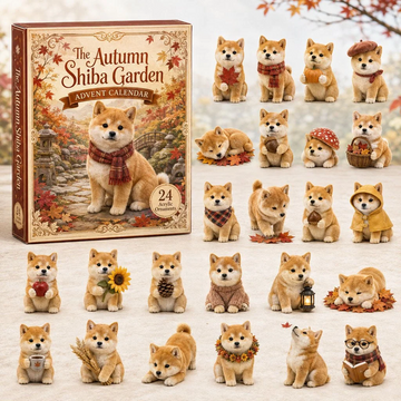 Garden Shiba Advent Calendar 2026 - 24-Day Countdown, Acrylic Charms Every Day Bring New Suprises