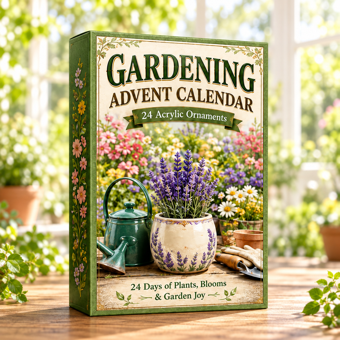 Gardening Plants Advent Calendar 2026 24 Day Festive Countdown Acrylic Charms Blind Box Gift For Gardening Lovers