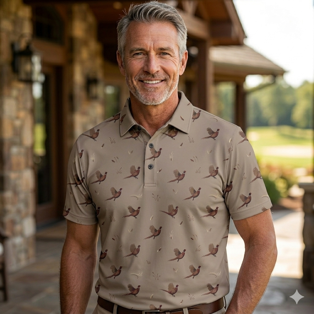 Pheasant Season Upland Heritage Hunting Collection Polo Shirt PHP1003