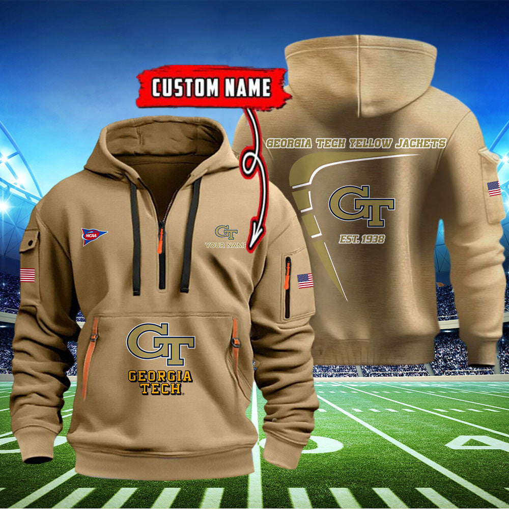 Georgia Tech Yellow Jackets Quarter Zip Hoodie