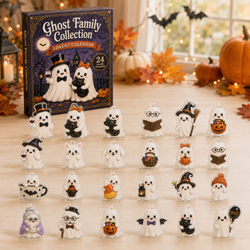 Ghost Family Advent Calendar 2026 24 Day Festive Countdown Acrylic Charms Blind Box Gift For Halloween Lovers