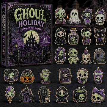 Ghoul Holiday Advent Calendar 2026 - 24-Day Countdown, Acrylic Charms Every Day Bring New Suprises
