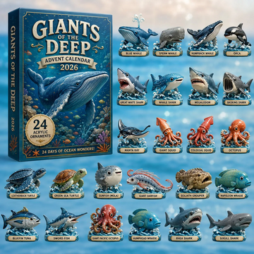 Giants Of The Deep Advent Calendar 2026 - 24-Day Countdown, Acrylic Charms Every Day Bring New Suprises