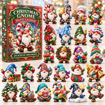 Gnome Collection advent calendar 2026 - 24-Day Countdown, Acrylic Charms