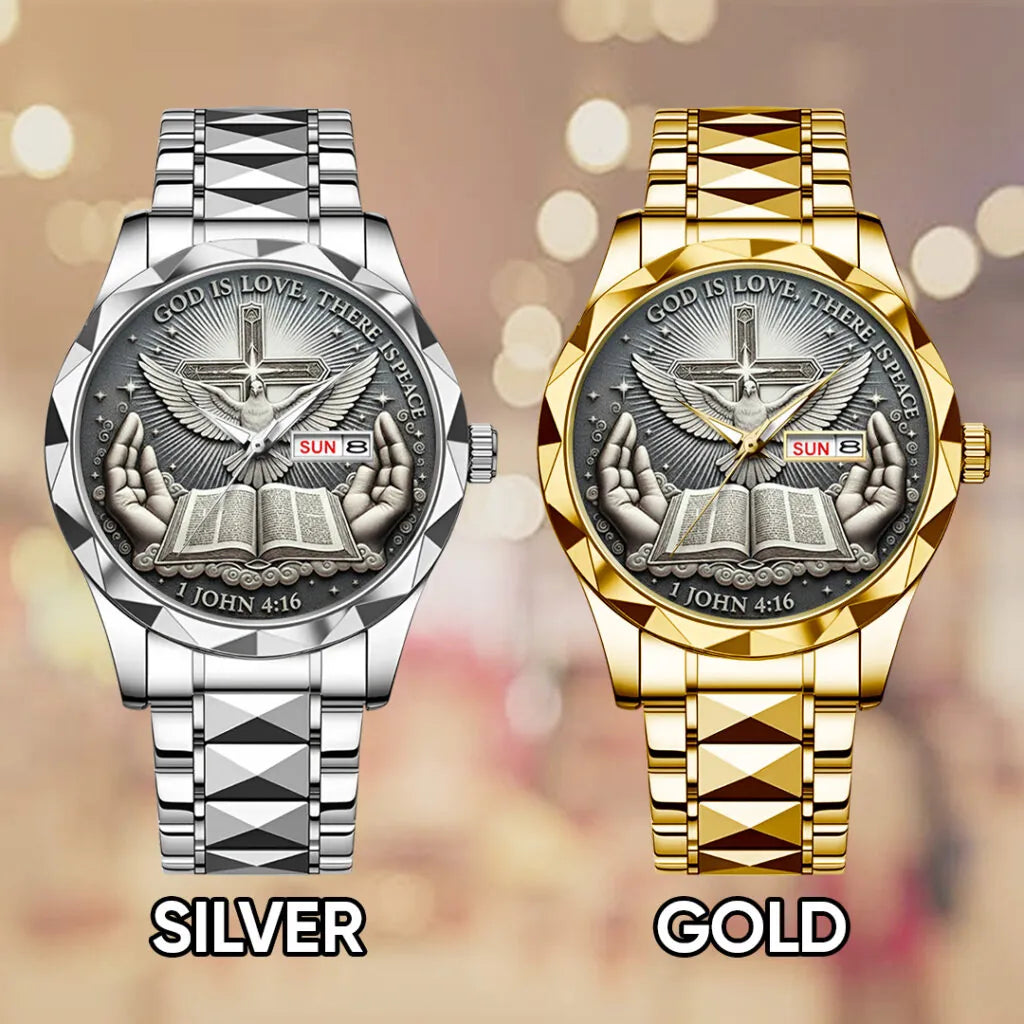 God Is Love, There Is Peace Alloy Luxury Quartz Watch – TANTN17368