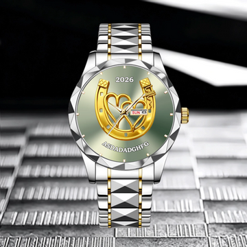 God Bless The Broken Road Customized Watch - Personalized Names and Year - Gift For Couple, Husband_Wife