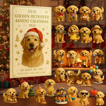 Golden Retriever Advent Calendar 2026 24 Days Of Joy Holiday Countdown Puppy Christmas Acrylic