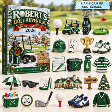 Golf Adventure Advent Calendar 2026 - 24-Day Countdown, Acrylic Charms-1