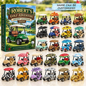 Golf Adventure Advent Calendar 2026 - 24-Day Countdown, Acrylic Charms-2