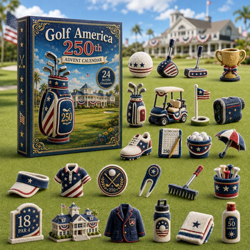 Golf America 250th Advent Calendar 2026 - 24-Day Countdown, Acrylic Charms Every Day Bring New Suprises