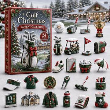 Golf Christmas Advent Calendar 2026 - 24-Day Countdown, Acrylic Charms Every Day Bring New Suprises
