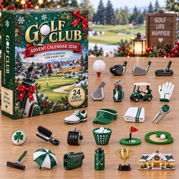 Golf Club Advent Calendar 2026 - 24-Day Countdown, Acrylic Charms