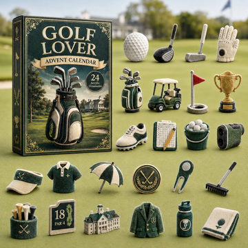 Golf Lover Advent Calendar 2026 - 24-Day Countdown, Acrylic Charms Every Day Bring New Suprises