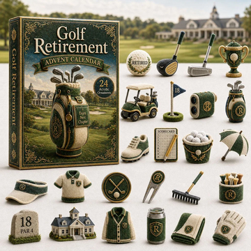 Golf Retirement Advent Calendar 2026 - 24-Day Countdown, Acrylic Charms Every Day Bring New Suprises