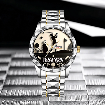Golfer Themed Watch - Personalized Name
