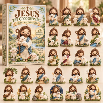 Good Shepherd advent calendar 2026 - 24-Day Countdown, Acrylic Charms