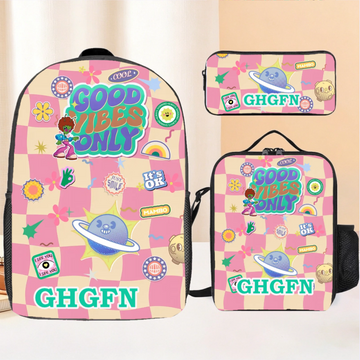 Good Vibes Only-Personalized Name Customized Backpacks-Gift for Kids to Start the School Season