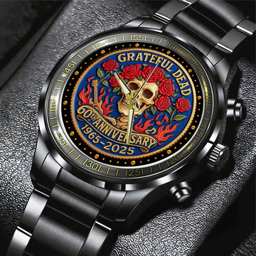 Grateful Dead Black Stainless Steel Watch – NGHIAVT5212