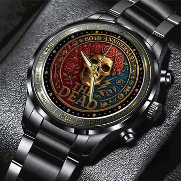 Grateful Dead Black Stainless Steel Watch – NGHIAVT5213