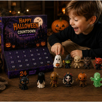 Halloween Advent Calendar 2026 24 Day Blind Box Mystery Box Resin Figurines Halloween Countdown Box Spooky Collectibles Halloween Gift