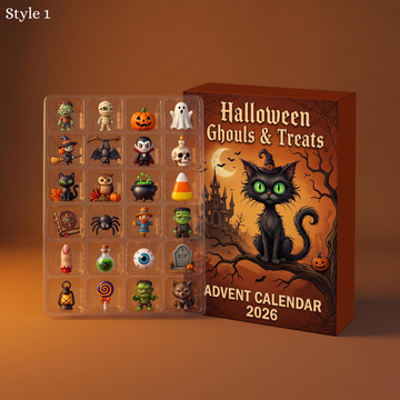 Halloween Advent Calendar 2026 24 Day Blind Box With Spooky Charms Ornaments Ghoulish Countdown Surprise Toys For Kids And Adults