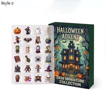 Halloween Advent Calendar 2026 24 Day Blind Box With Spooky Charms Ornaments Ghoulish Countdown Surprise Toys For Kids And Adults