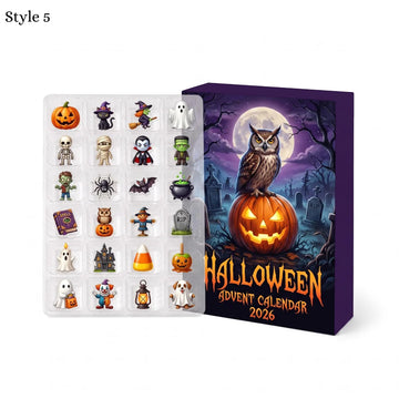 Halloween Advent Calendar 2026, 24-Day Blind Box with Spooky Charms Ornaments, Ghoulish Countdown Surprise Toys for Kids and Adults1