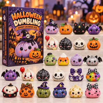 Halloween Dumpling advent calendar 2026 - 24-Day Countdown, Acrylic Charms