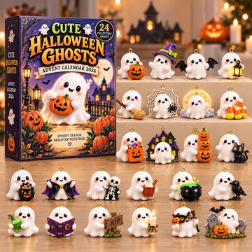 Halloween Ghost advent calendar 2026 - 24-Day Countdown, Acrylic Charms