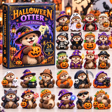 Halloween Otter Advent Calendar 2026 - 24-Day Countdown, Acrylic Charms