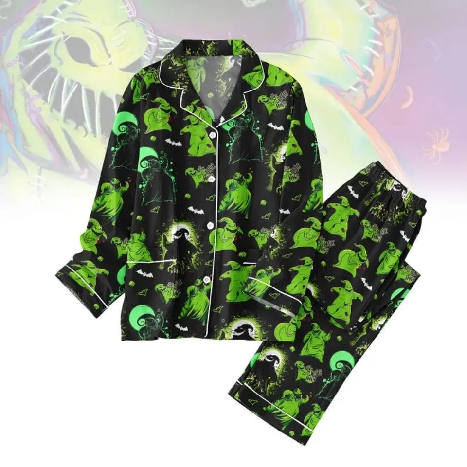 Happy Halloween Oogie Boogie Nightmare Before Christmas Pajamas Set