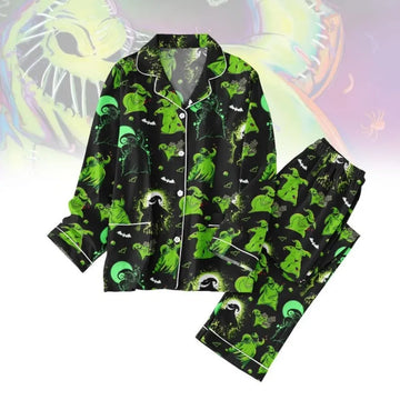 Happy Halloween Oogie Boogie Nightmare Before Christmas Pajamas Set