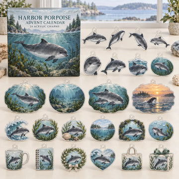 Harbor Porpoise Advent Calendar 2026 - 24-Day Countdown, Acrylic Charms